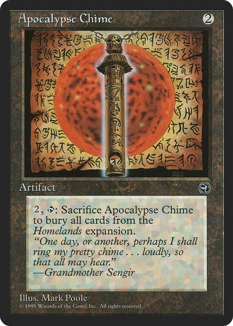 Apocalypse Chime (HML-) [Homelands] MTG Single Wizards of the Coast