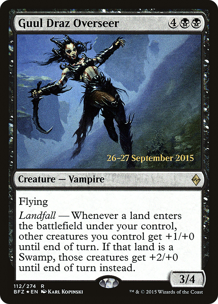 Guul Draz Overseer (PRE-112) [Battle for Zendikar Promos] Foil MTG Single Wizards of the Coast