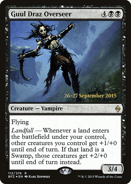 Guul Draz Overseer (PRE-112) [Battle for Zendikar Promos] Foil MTG Single Wizards of the Coast