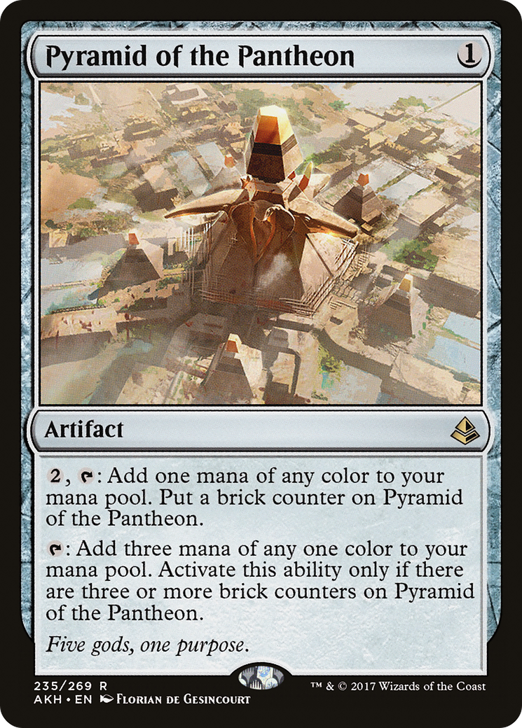 Pyramid of the Pantheon (AKH-235) [Amonkhet] Foil MTG Single Wizards of the Coast