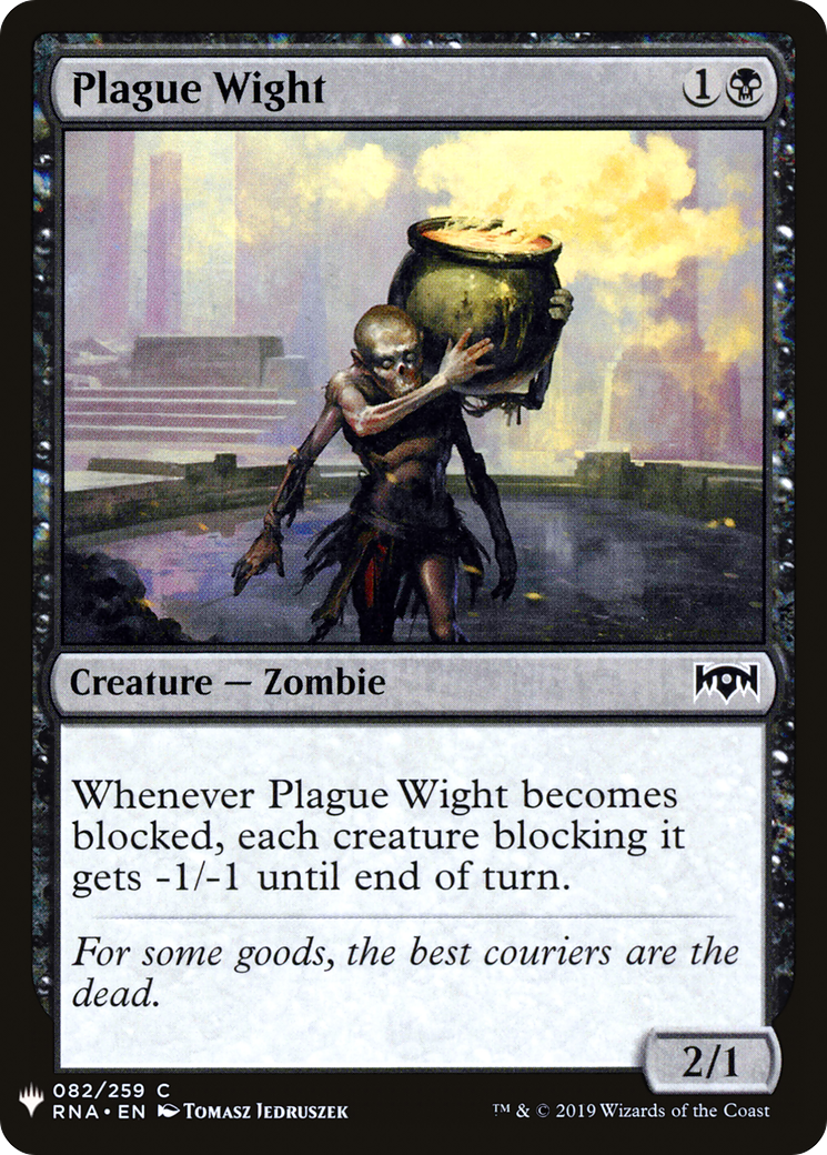 Plague Wight (LIST-RNA-82) [Mystery Booster] The List MTG Single Wizards of the Coast