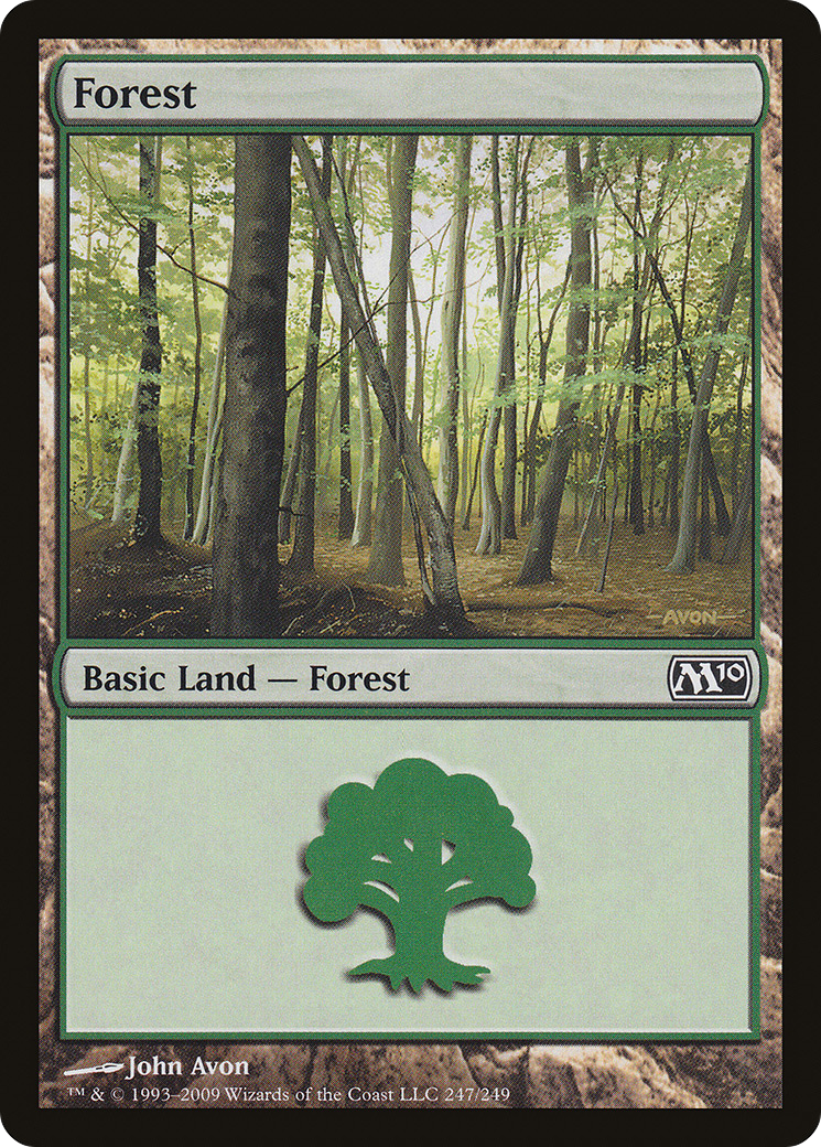 Forest (247) (M10-247) [Magic 2010] MTG Single Wizards of the Coast