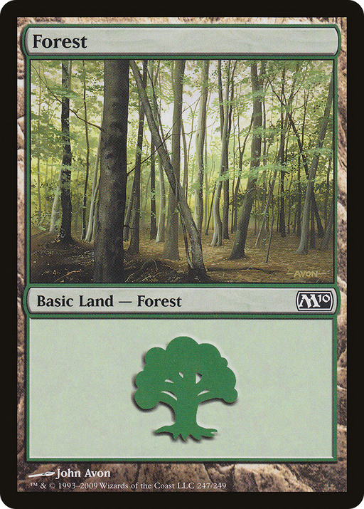 Forest (247) (M10-247) [Magic 2010] MTG Single Wizards of the Coast