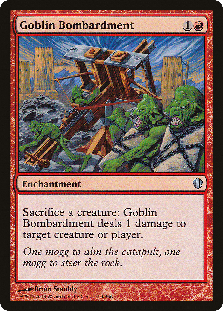 Goblin Bombardment (C13-110) [Commander 2013] MTG Single Wizards of the Coast