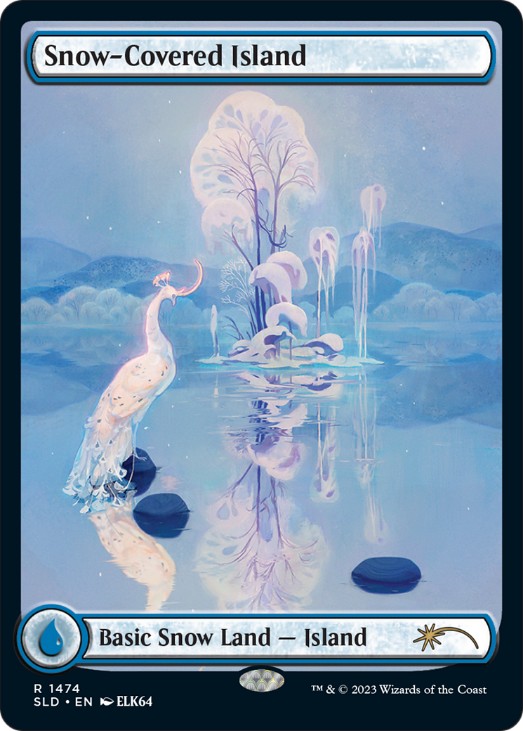 Snow-Covered Island (1474) (SLD-1474) [Secret Lair Drop] (Full Art)