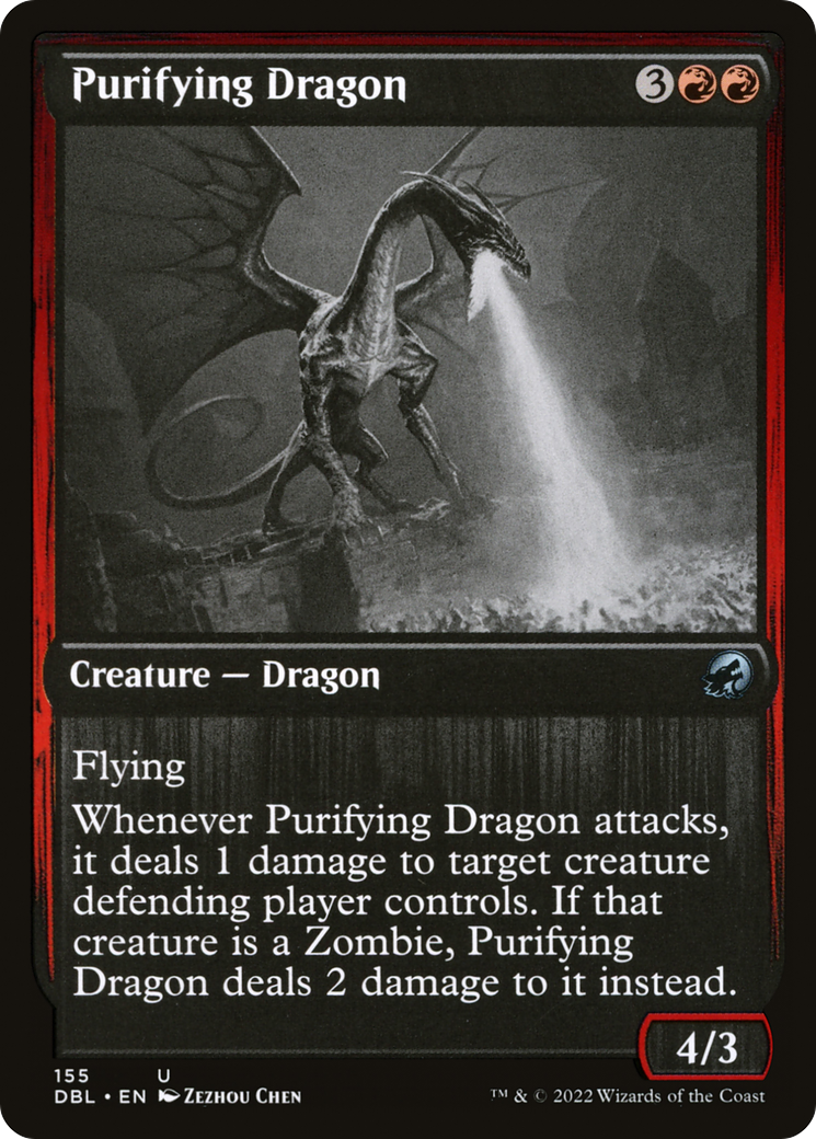 Purifying Dragon (DBL-155) [Innistrad: Double Feature] Foil MTG Single Wizards of the Coast