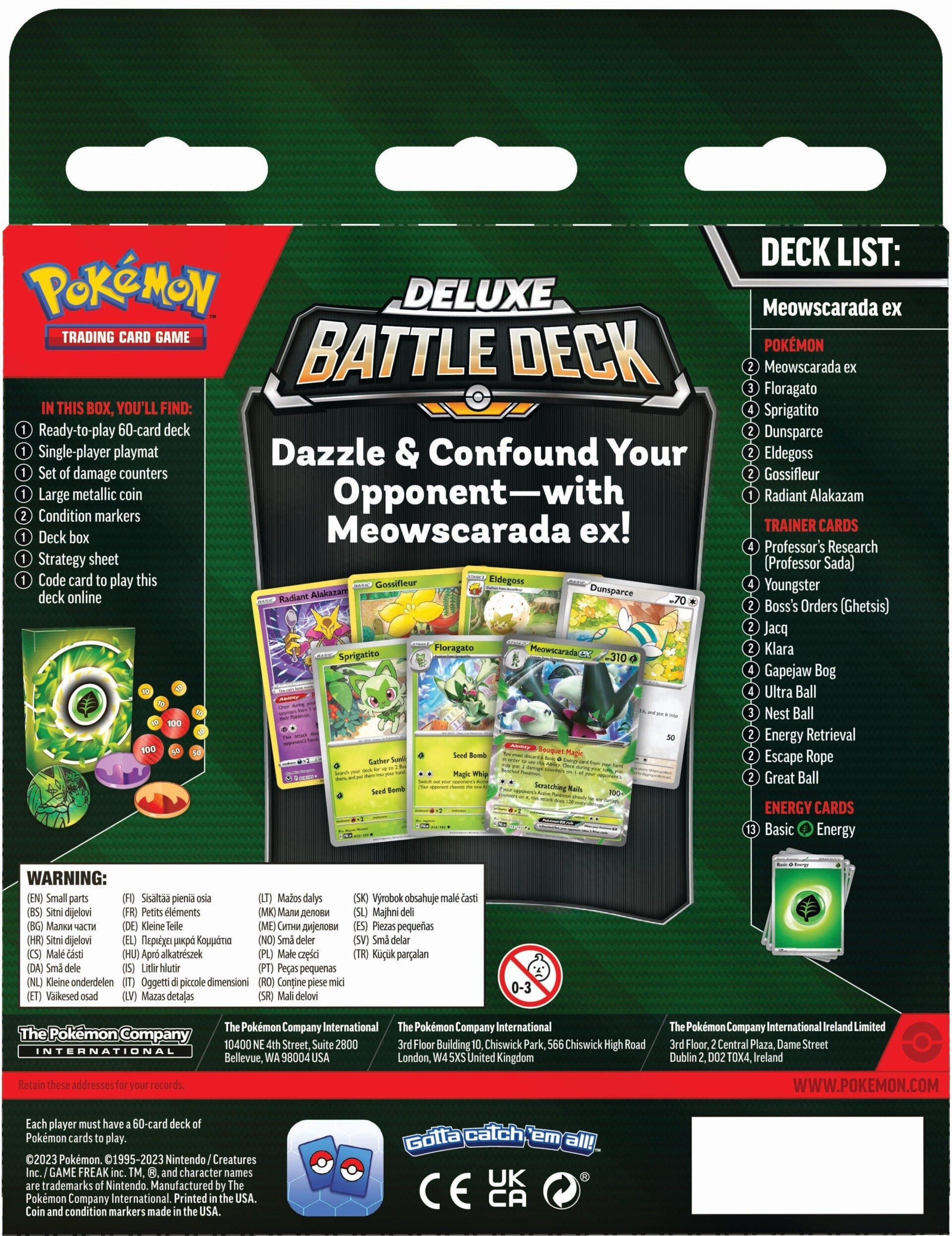 Pokémon Deluxe Battle Deck - Meowscarada ex Pokemon Sealed Pokémon   