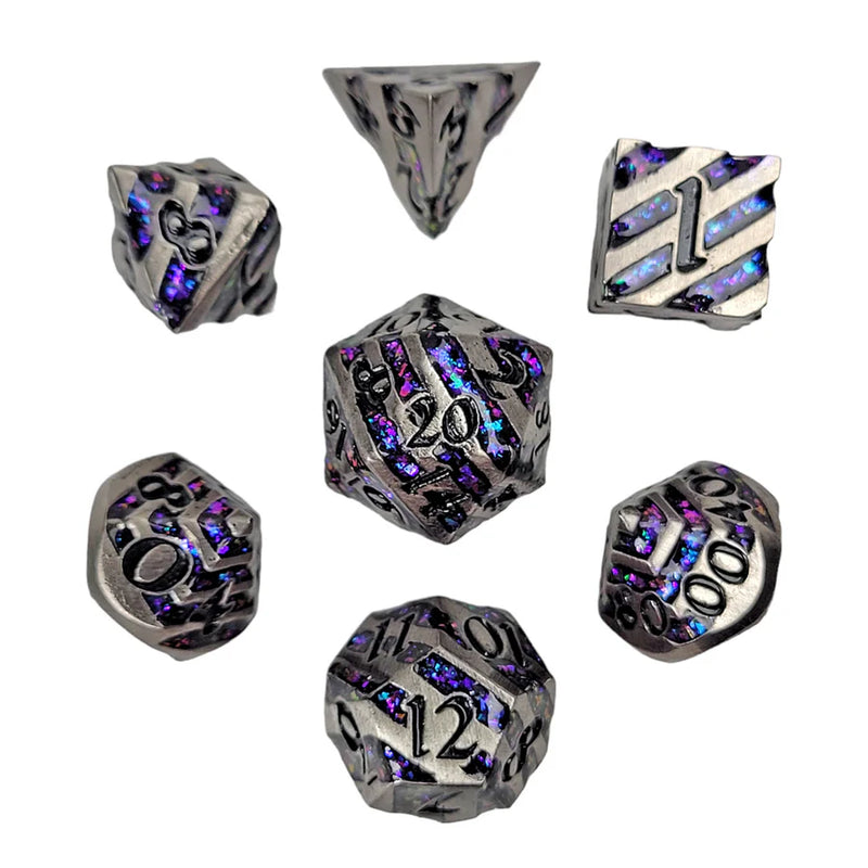 Forged Gaming: Mini Metal 7-Die Set - "Celestial Ore" Dice & Gaming Accessories Forged Gaming