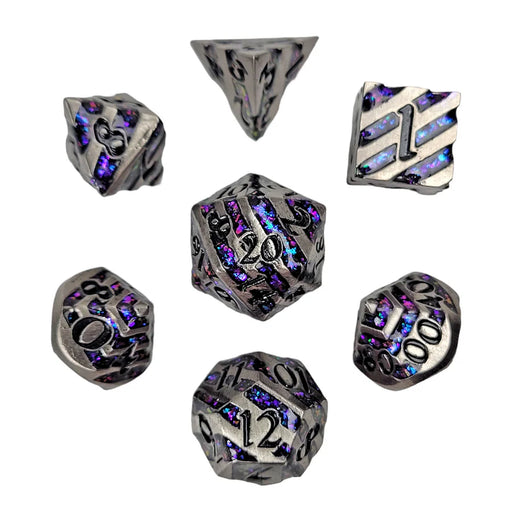 Forged Gaming: Mini Metal 7-Die Set - "Celestial Ore" Dice & Gaming Accessories Forged Gaming