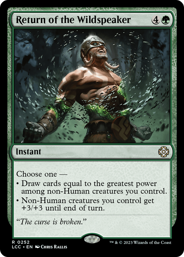 Return of the Wildspeaker (LCC-252) [The Lost Caverns of Ixalan Commander] MTG Single Wizards of the Coast