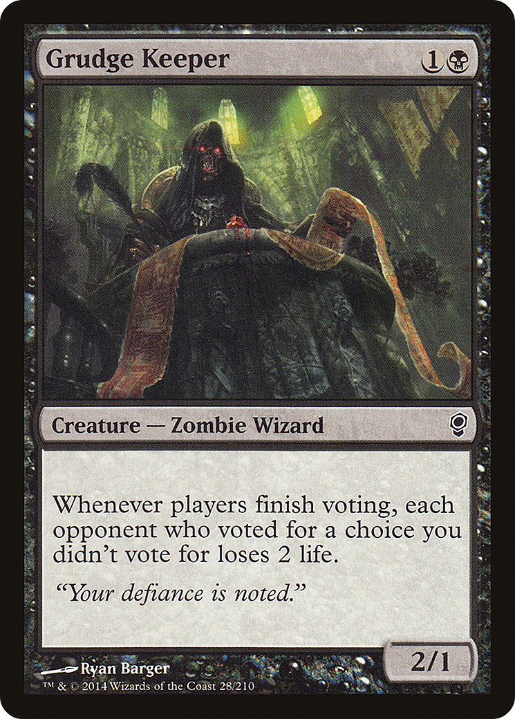 Grudge Keeper (CNS-028) [Conspiracy] Foil MTG Single Wizards of the Coast