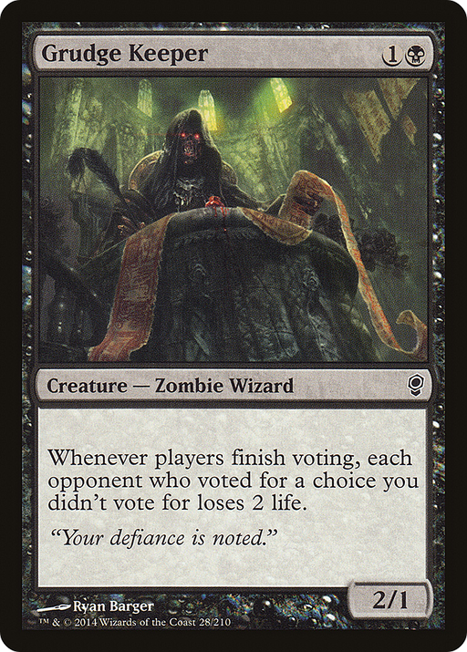 Grudge Keeper (CNS-028) [Conspiracy] Foil MTG Single Wizards of the Coast