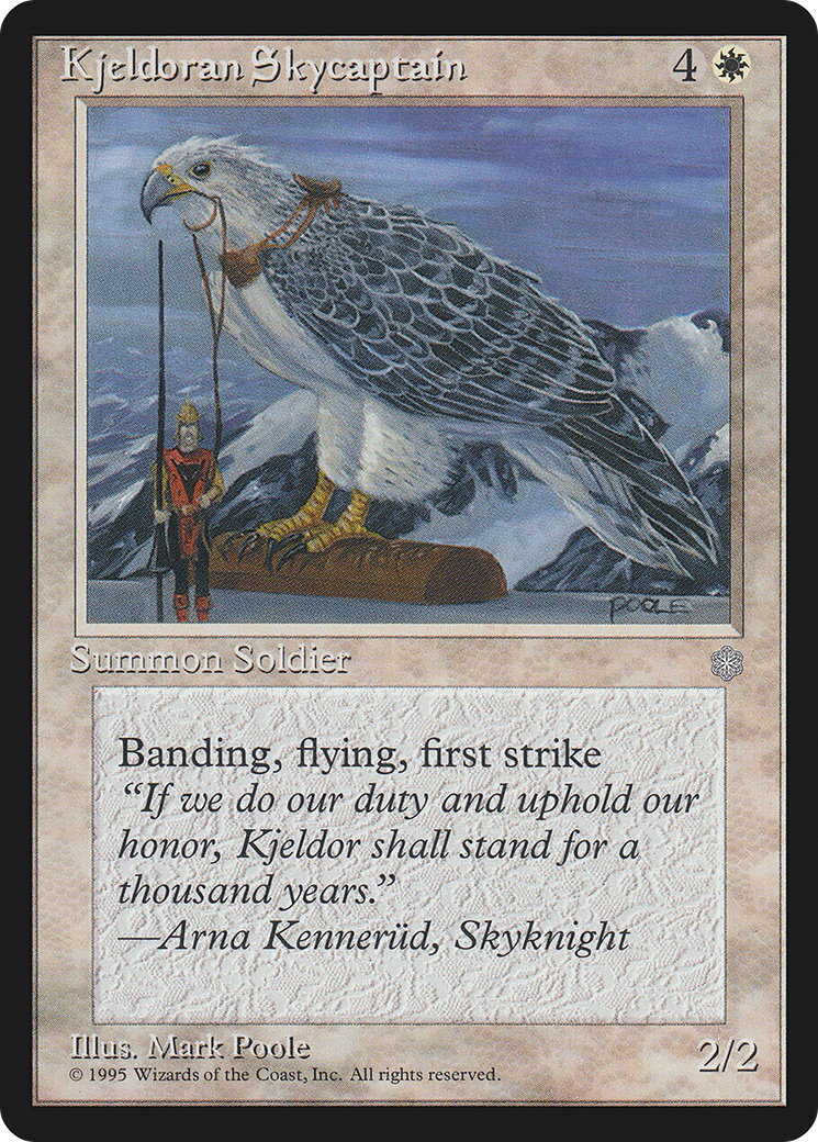 Kjeldoran Skycaptain (ICE-039) [Ice Age] MTG Single Wizards of the Coast