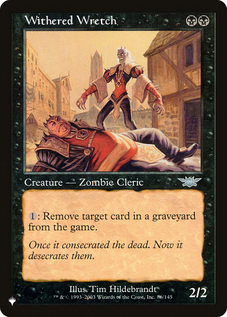 Withered Wretch (LIST-LGN-86) [Mystery Booster] The List MTG Single Wizards of the Coast
