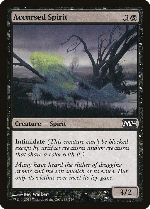 Accursed Spirit (M14-083) [Magic 2014] Foil MTG Single Wizards of the Coast