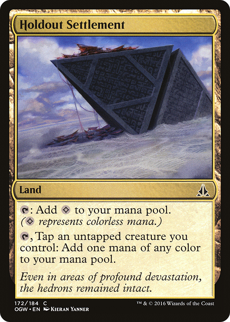 Holdout Settlement (OGW-172) [Oath of the Gatewatch] Foil MTG Single Wizards of the Coast