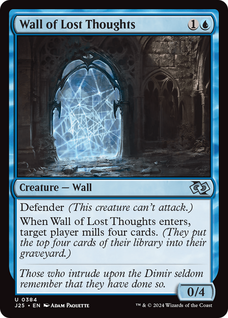 Wall of Lost Thoughts (J25-384) [Foundations Jumpstart] MTG Single Wizards of the Coast
