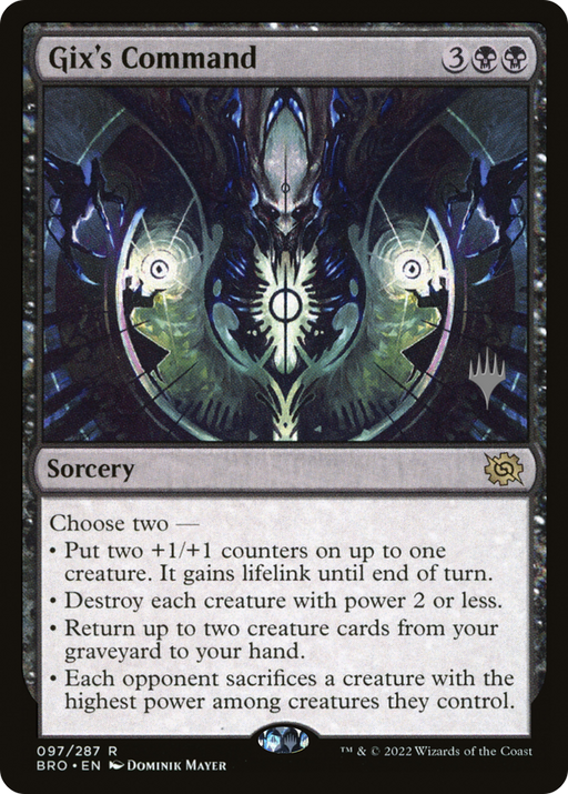 Gix's Command (PPBRO-97P) [The Brothers' War Promos] Foil MTG Single Wizards of the Coast