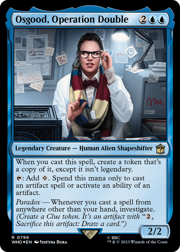 Osgood, Operation Double (Surge Foil) (WHO-796) [Doctor Who] Foil MTG Single Wizards of the Coast