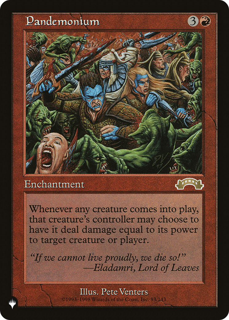 Pandemonium (LIST-EXO-93) [Mystery Booster] The List MTG Single Wizards of the Coast