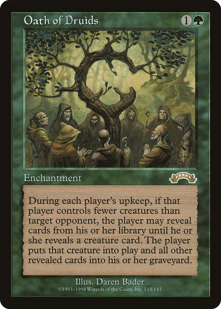 Oath of Druids (EXO-115) [Exodus] MTG Single Wizards of the Coast