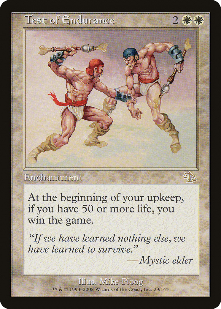 Test of Endurance (JUD-029) [Judgment] Foil MTG Single Wizards of the Coast
