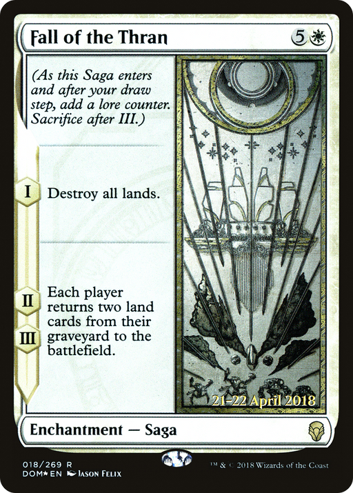 Fall of the Thran (PRE-018) [Dominaria Promos] Foil MTG Single Wizards of the Coast