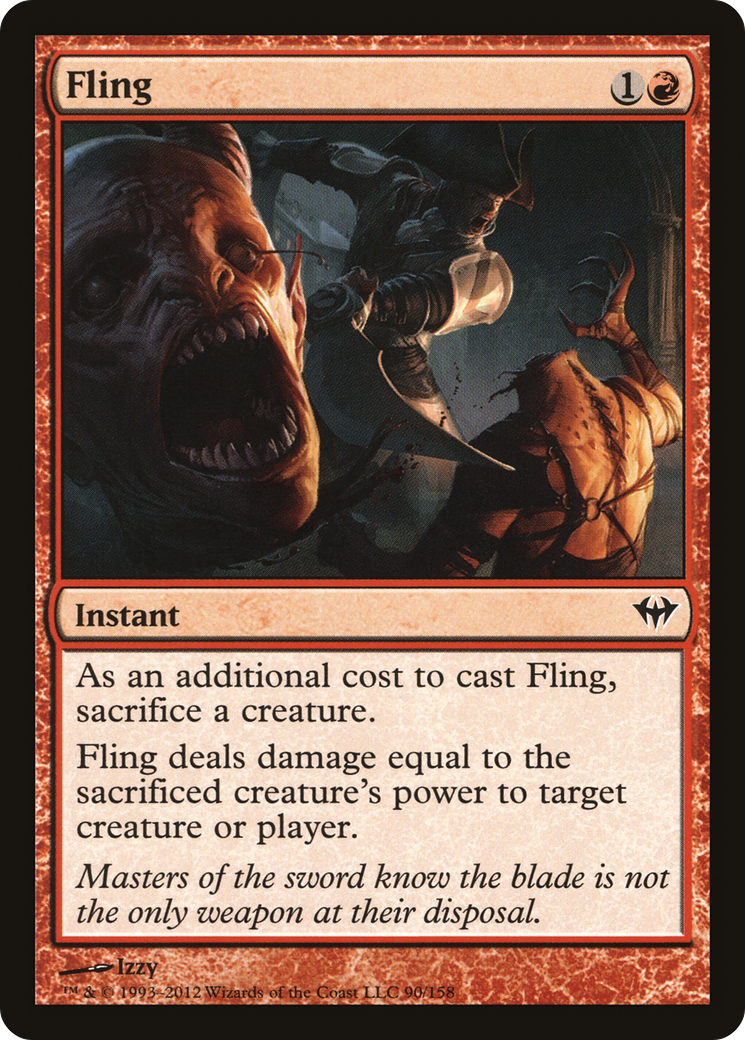 Fling (DKA-090) [Dark Ascension] Foil MTG Single Wizards of the Coast