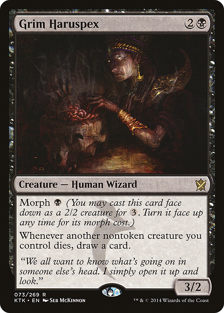 Grim Haruspex (KTK-073) [Khans of Tarkir] MTG Single Wizards of the Coast