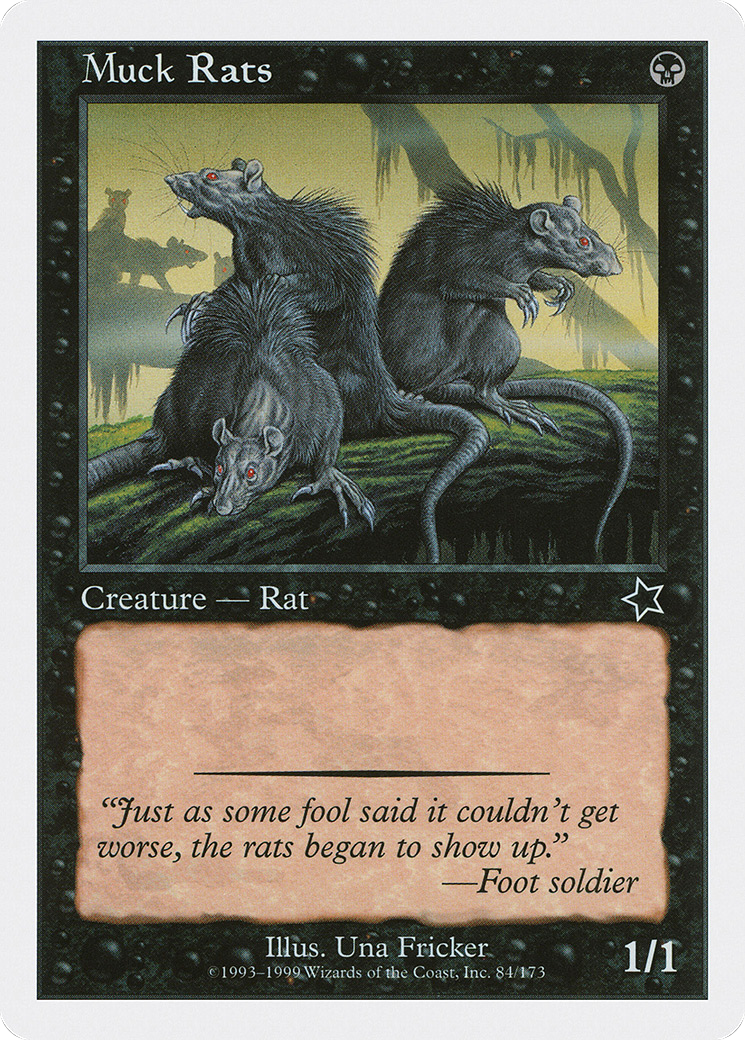 Muck Rats (S99-084) [Misc] Starter 1999 MTG Single Wizards of the Coast