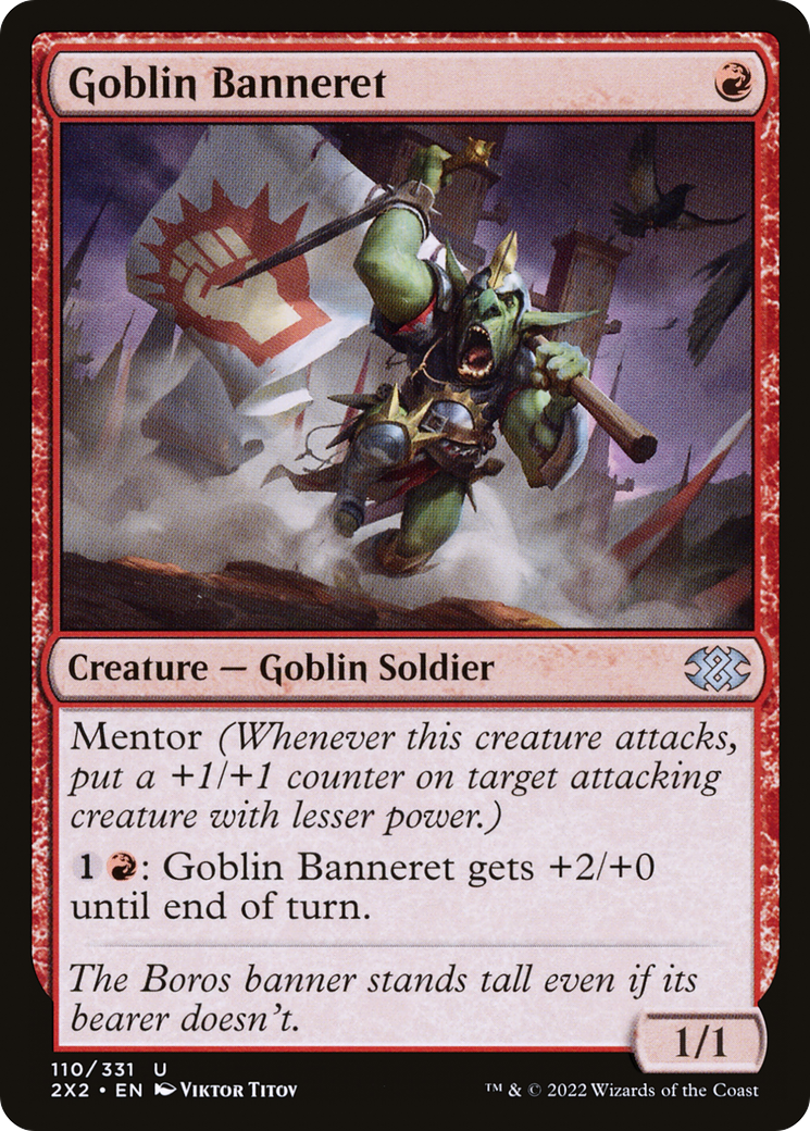 Goblin Banneret (2X2-110) [Double Masters 2022] Foil MTG Single Wizards of the Coast