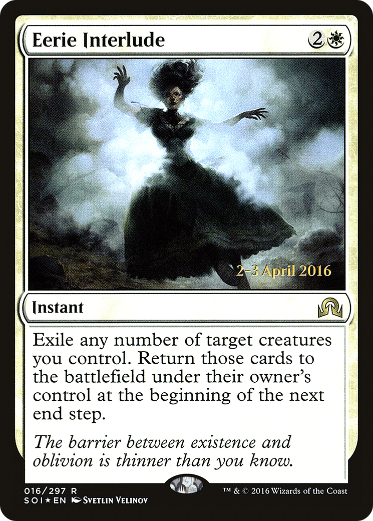 Eerie Interlude (PRE-016) [Shadows over Innistrad Promos] Foil MTG Single Wizards of the Coast