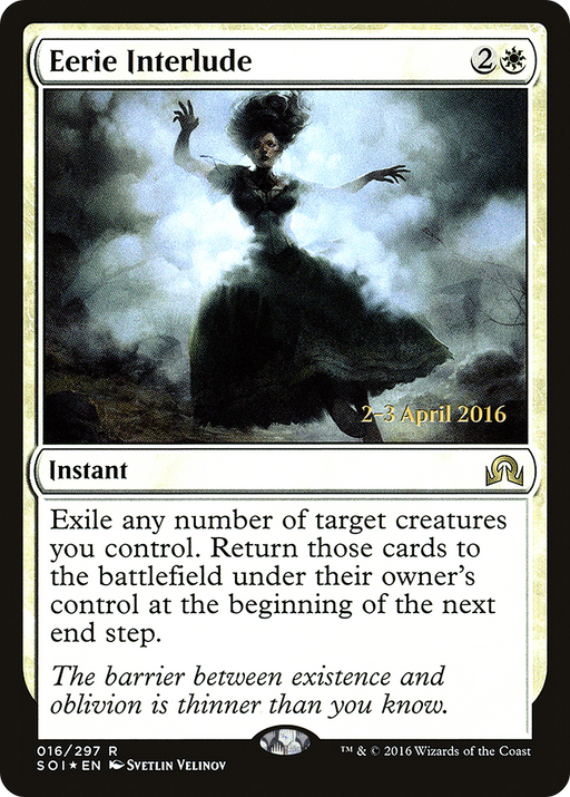 Eerie Interlude (PRE-016) [Shadows over Innistrad Promos] Foil MTG Single Wizards of the Coast