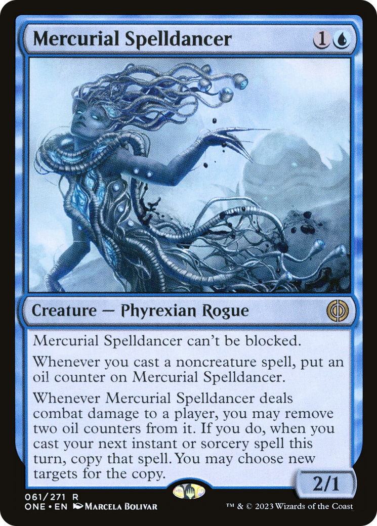 Mercurial Spelldancer (ONE-061) [Phyrexia: All Will Be One] Foil MTG Single Wizards of the Coast