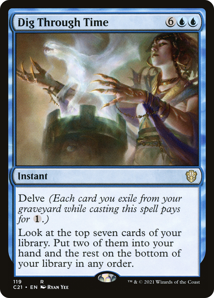 Dig Through Time (C21-119) [Commander 2021] MTG Single Wizards of the Coast