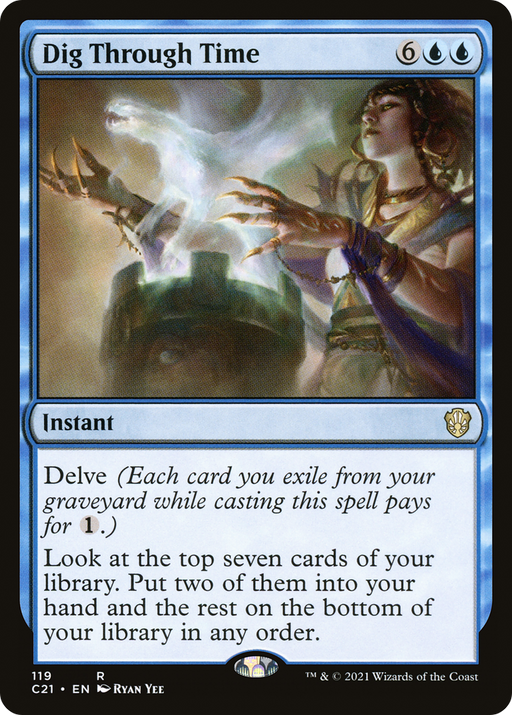 Dig Through Time (C21-119) [Commander 2021] MTG Single Wizards of the Coast