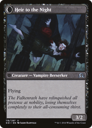 Heir of Falkenrath // Heir to the Night (SOI-116) [Shadows over Innistrad] MTG Single Wizards of the Coast