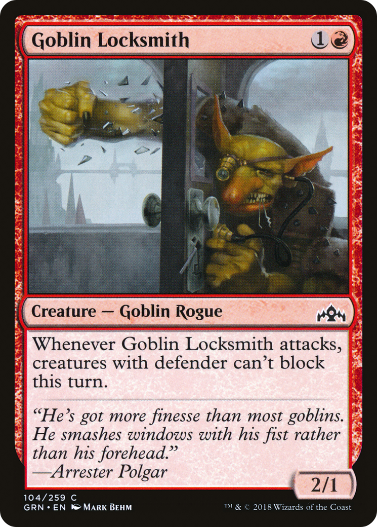 Goblin Locksmith (GRN-104) [Guilds of Ravnica] MTG Single Wizards of the Coast