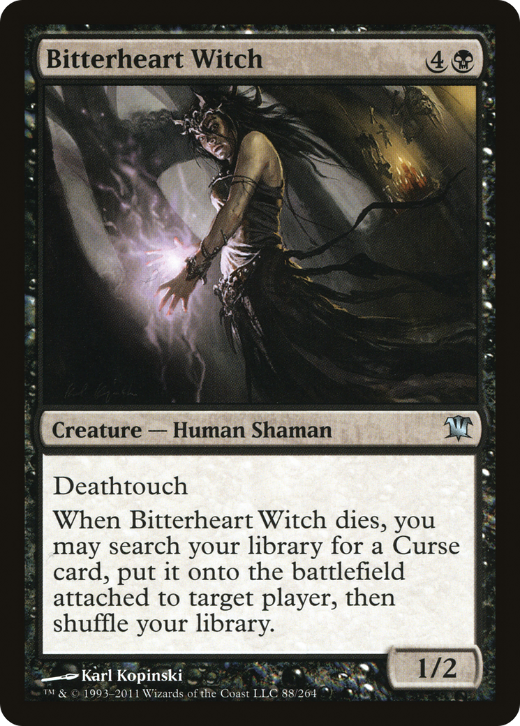Bitterheart Witch (ISD-088) [Innistrad] Foil MTG Single Wizards of the Coast