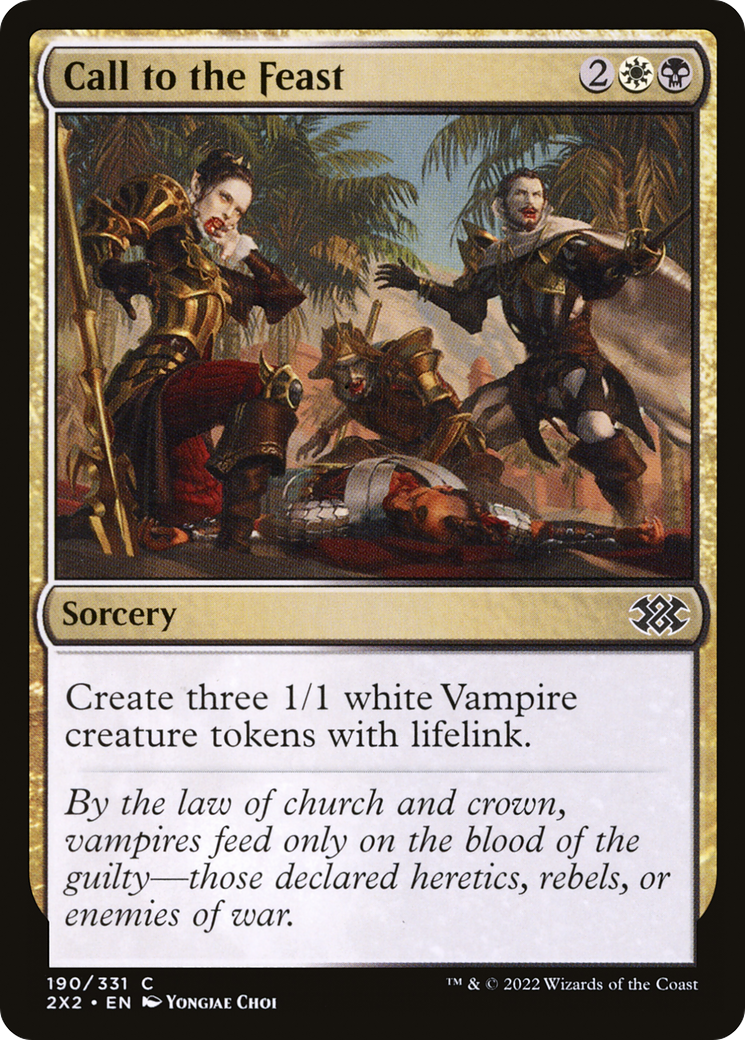 Call to the Feast (2X2-190) [Double Masters 2022] Foil MTG Single Wizards of the Coast