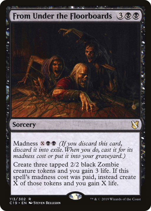 From Under the Floorboards (C19-113) [Commander 2019] MTG Single Wizards of the Coast