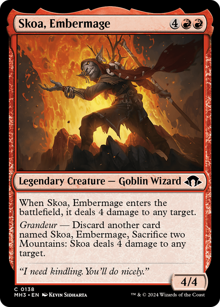 Skoa, Embermage (MH3-138) [Modern Horizons 3] Foil MTG Single Modern Horizons 3