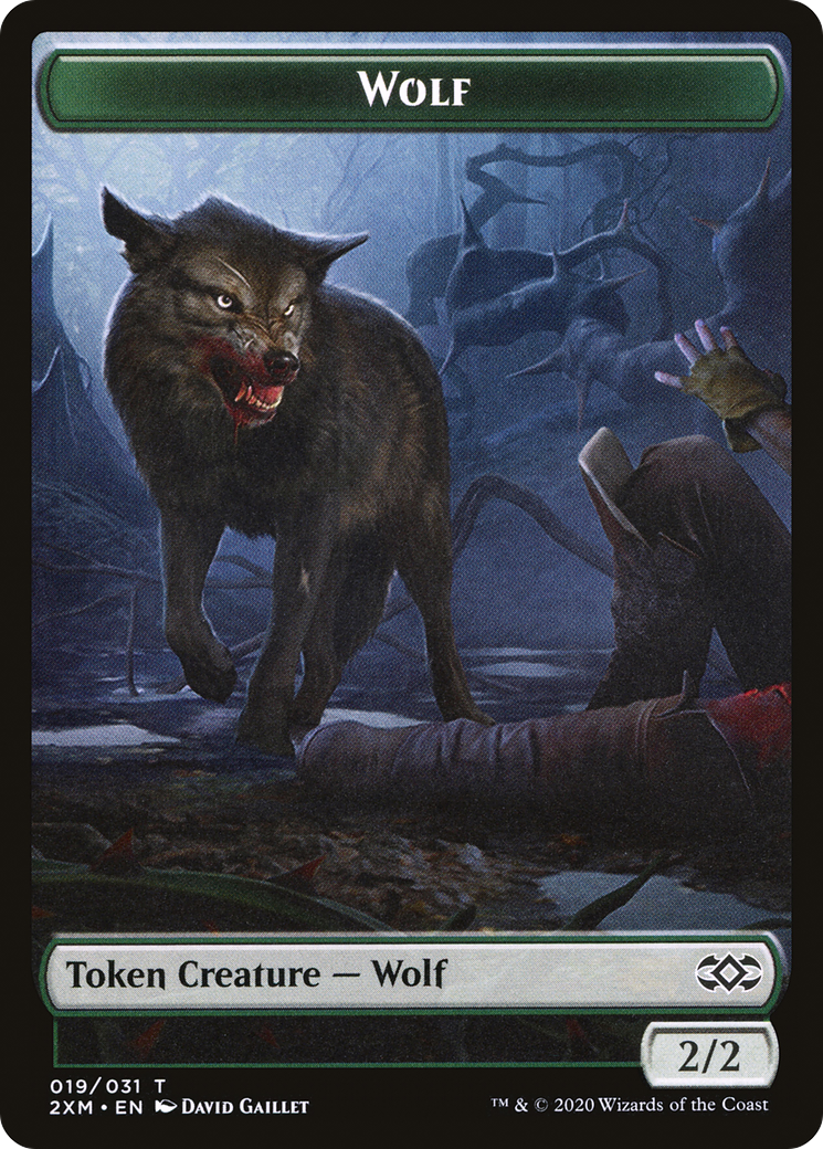 Wolf (T2XM-019) [Tokens] Double Masters Tokens Foil MTG Single Wizards of the Coast