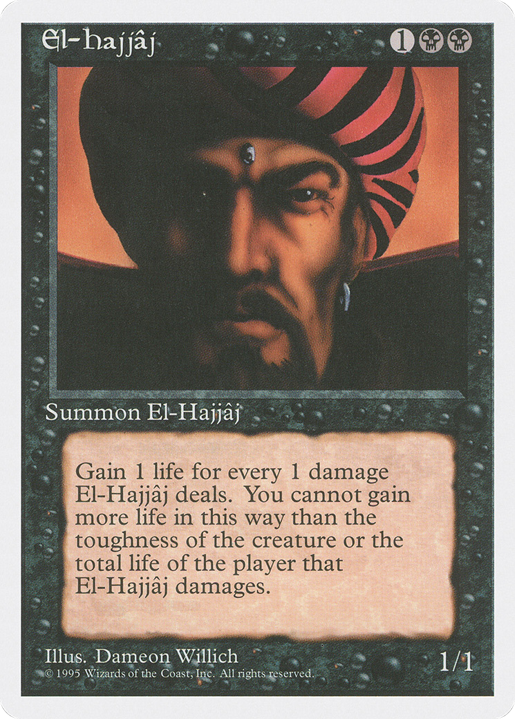 El-Hajjâj (4ED-134) [Fourth Edition] MTG Single Wizards of the Coast