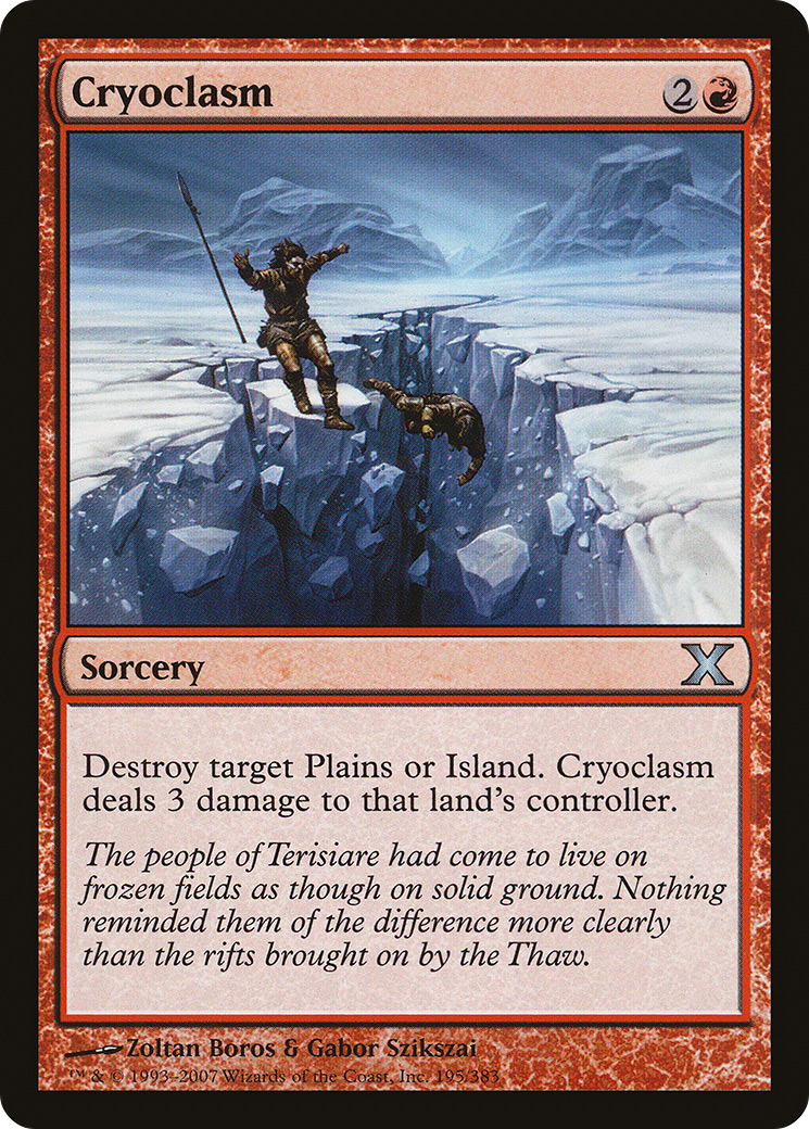 Cryoclasm (10E-195) [Tenth Edition] MTG Single Wizards of the Coast