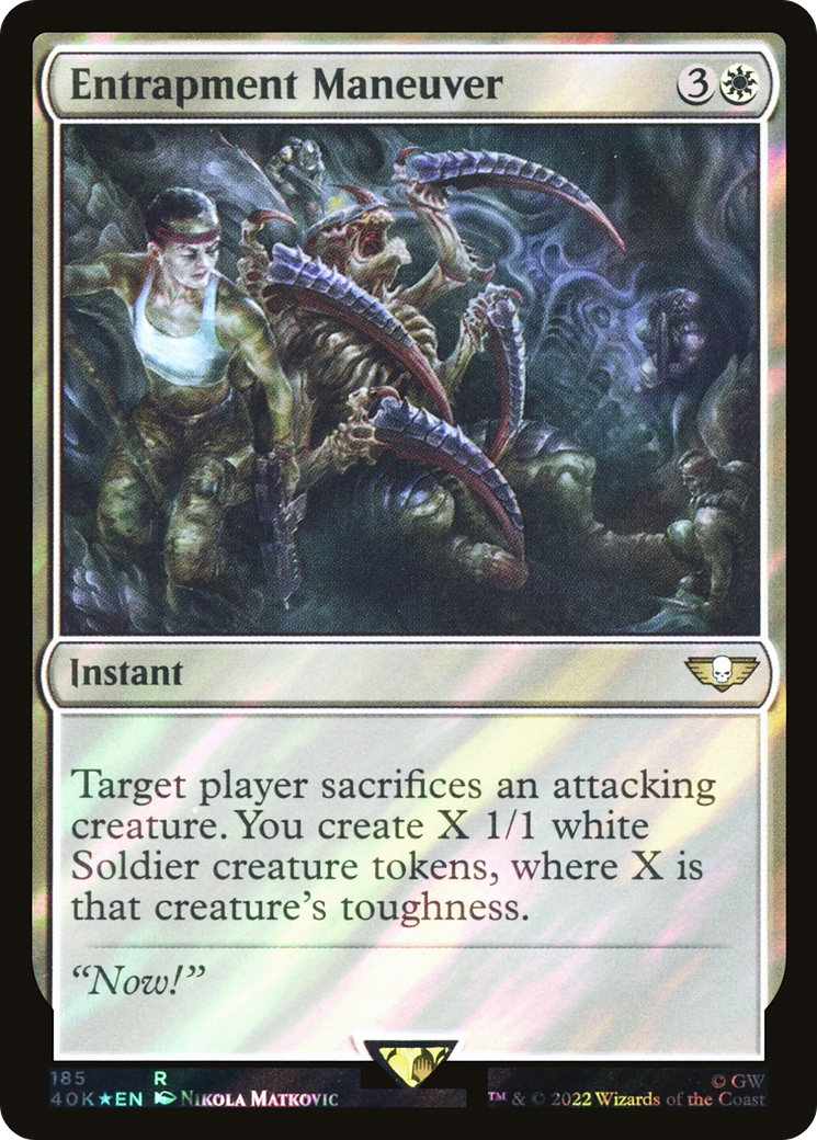 Entrapment Maneuver (Surge Foil) (40K-185) [Warhammer 40,000 Commander] Foil MTG Single Wizards of the Coast