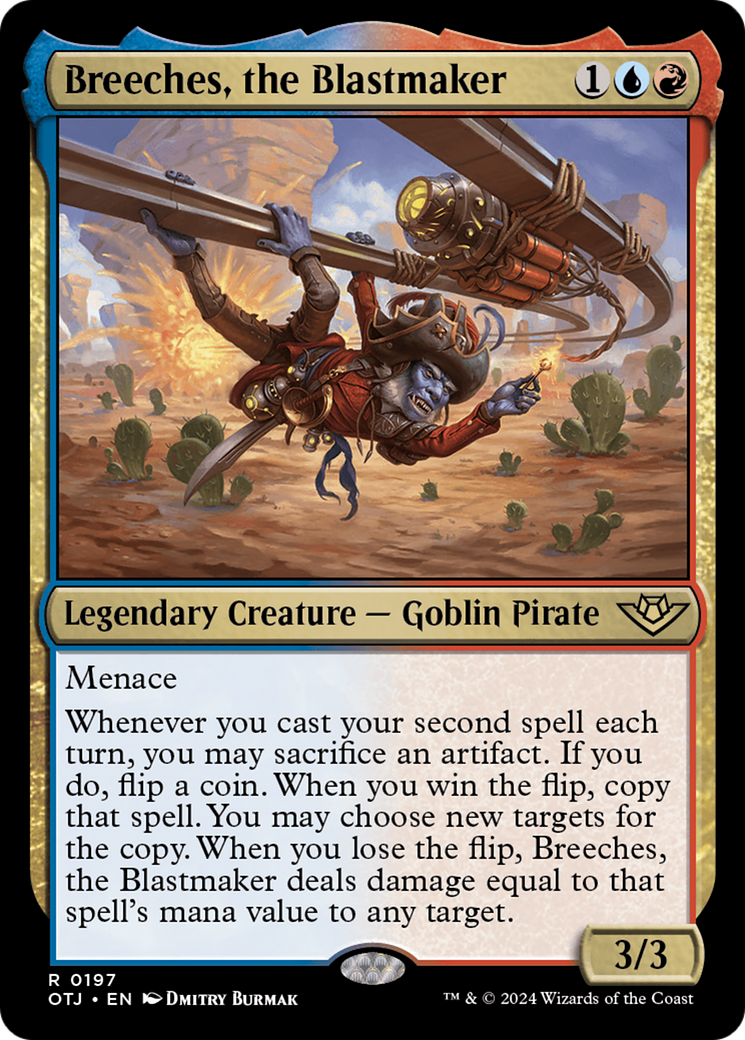 Breeches, the Blastmaker (OTJ-197) [Outlaws of Thunder Junction] MTG Single Wizards of the Coast