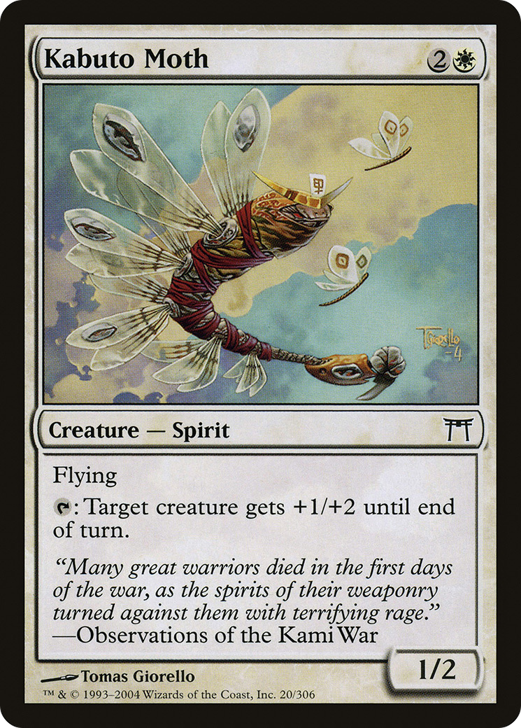 Kabuto Moth (CHK-020) [Champions of Kamigawa] Foil MTG Single Wizards of the Coast