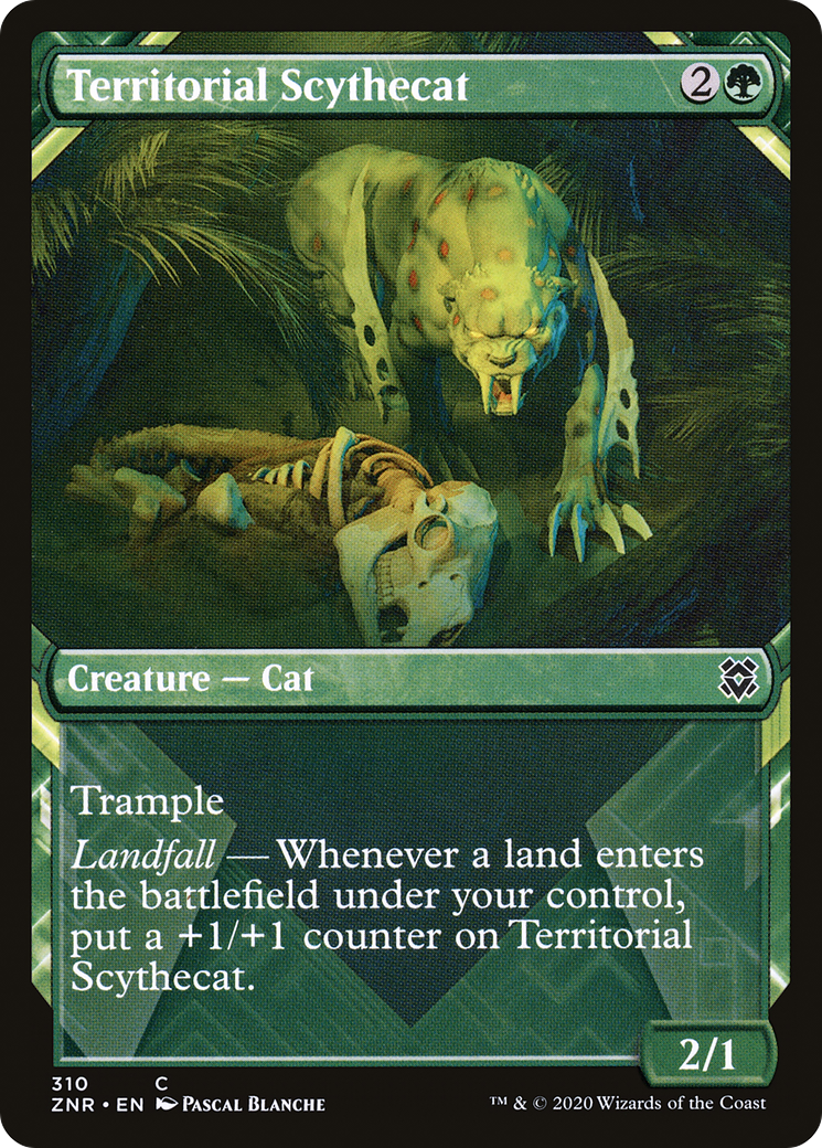 Territorial Scythecat (ZNR-310) [Zendikar Rising] (Showcase) MTG Single Wizards of the Coast