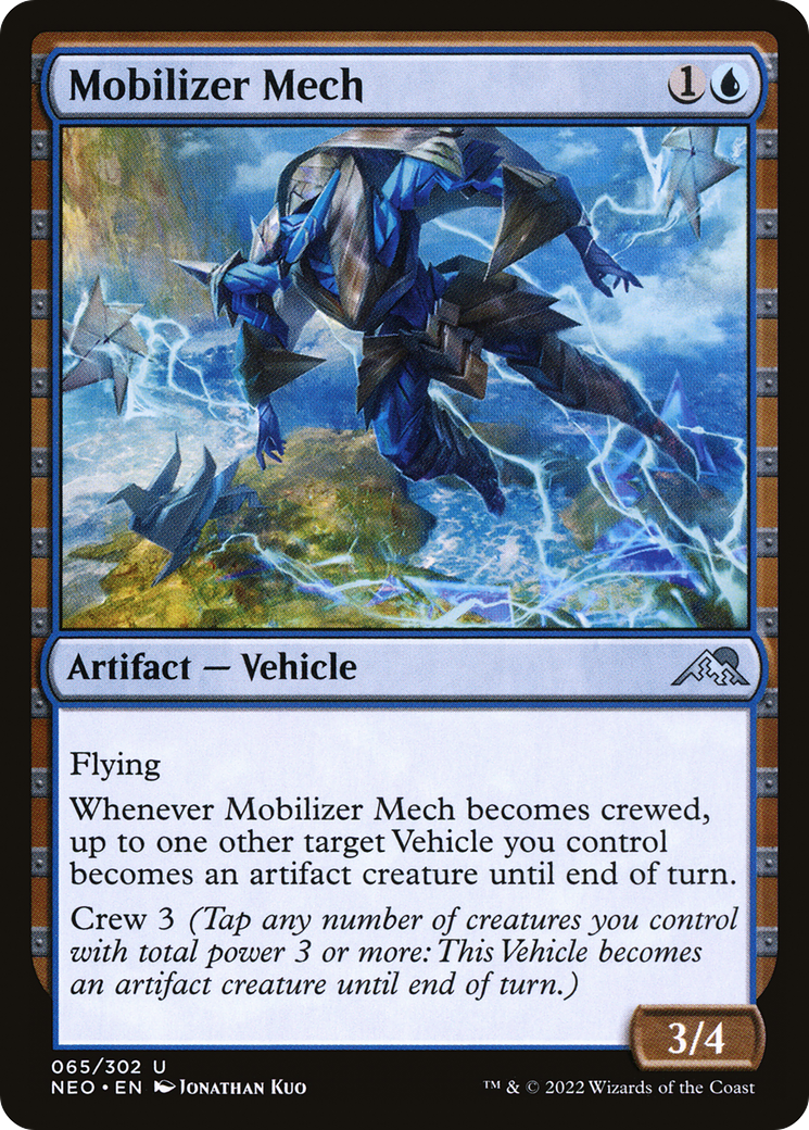 Mobilizer Mech (NEO-065) [Kamigawa: Neon Dynasty] Foil MTG Single Wizards of the Coast